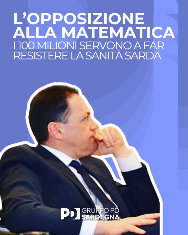 L’OPPOSIZIONE ALLA MATEMATICA: I 100 MILIONI SERVONO A FAR RESISTERE LA SANITÀ